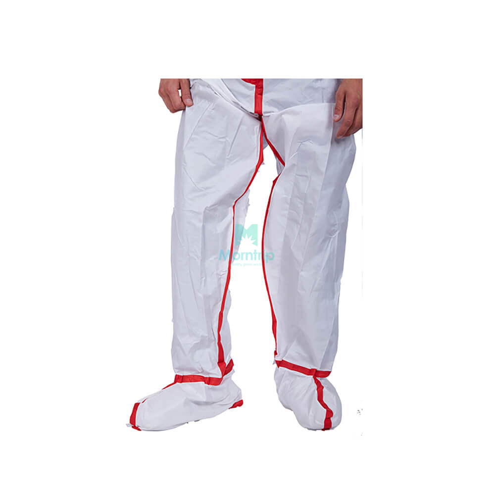 Comfortable Disposable Protective Clothing Suit with Taped Seams for Medical