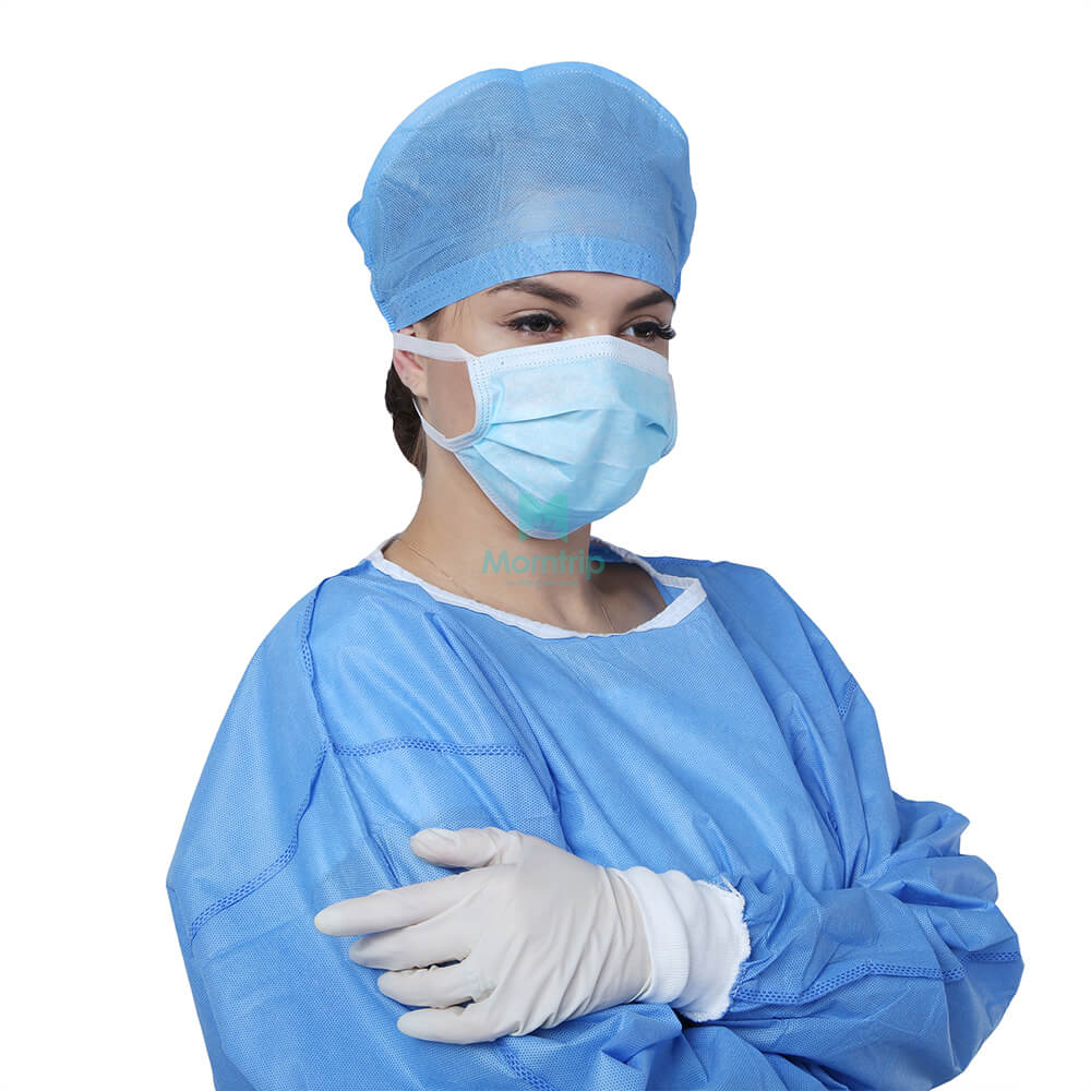 Safety Non Sterile Pleated Anti Bacterial Disposable Surgical Mask