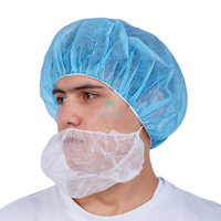 Blue PP Nonwoven Medical Disposable Scrub Hat Bouffant Cap