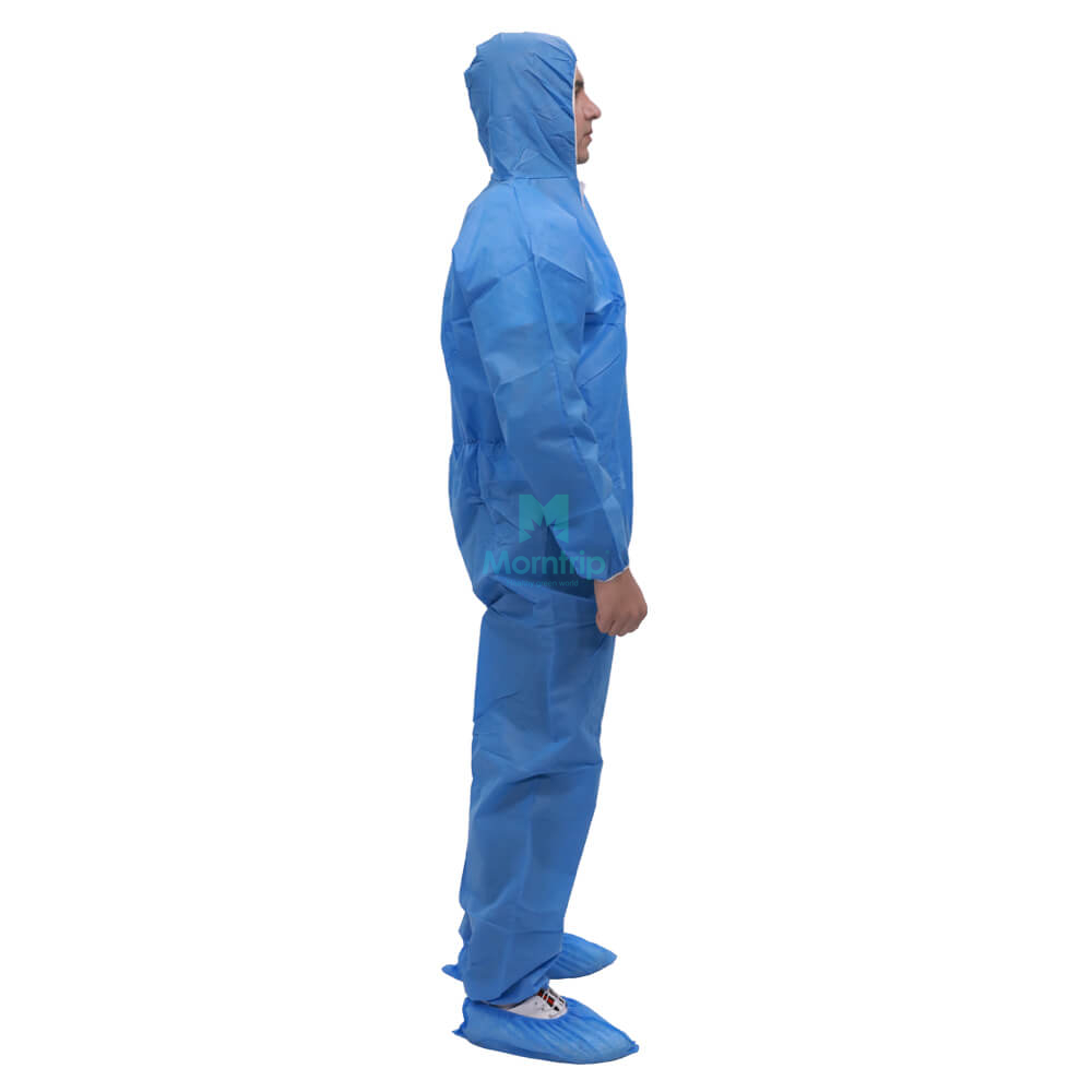 Blue Wholesale Non Woven Impervious Protective Disposable Coverall
