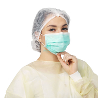 Green wholesale Safety 3 Ply Disposable Medical Face Mask with Custom Logo