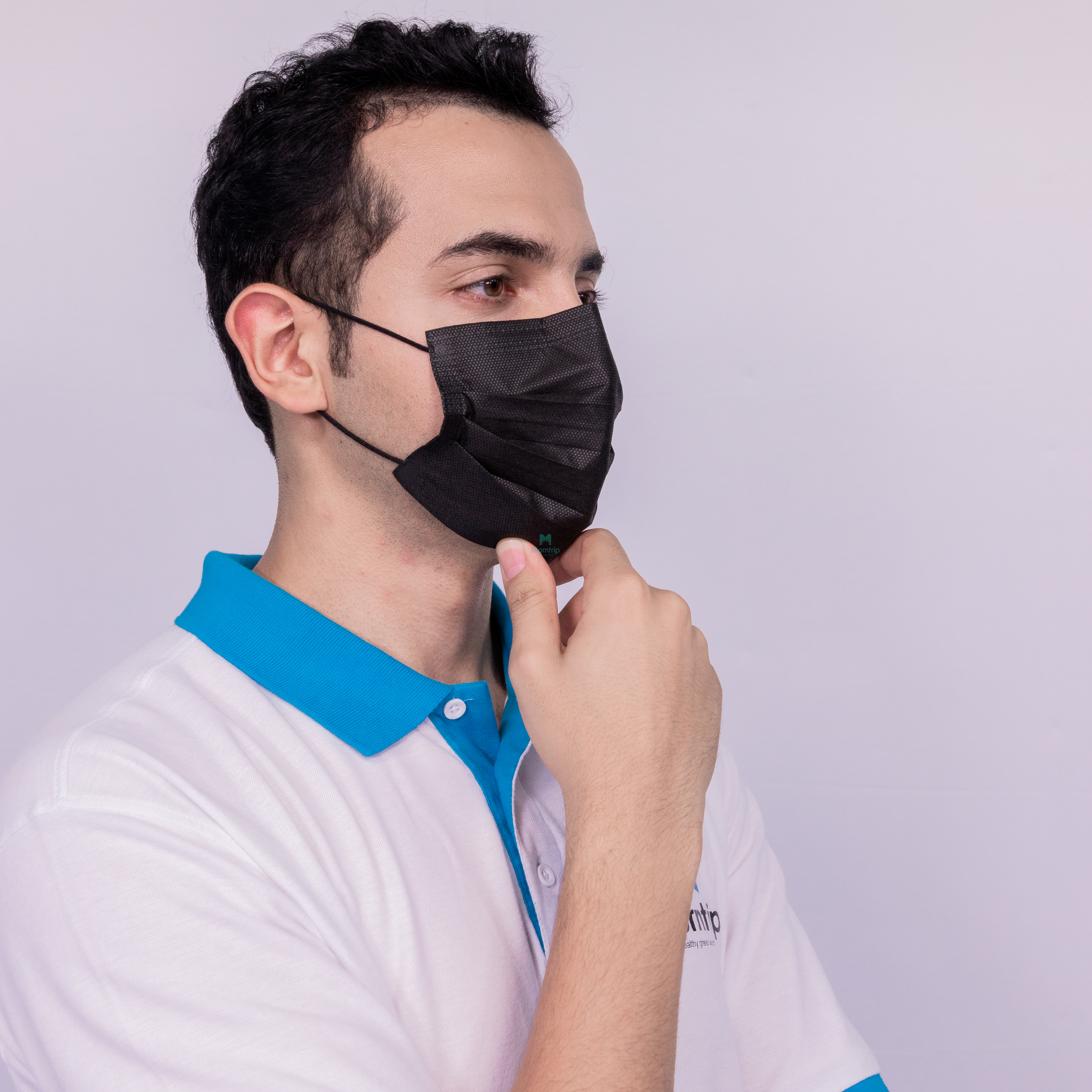 3 Ply Non Woven Anti Bacterial Hypoallergenic Procedure Customized Breathing Disposable Face Mask