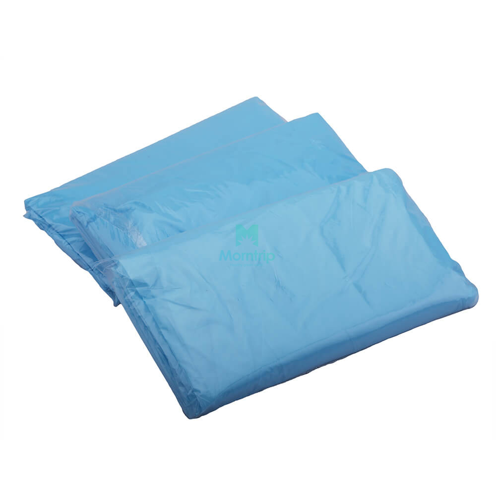 Blue Disposable Isolation Gown with Open Back