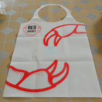 Paper Plastic Disposable Customized Dining Room Disposable Aprons 