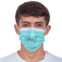 Dental Hospital Protective 3 Ply Non Woven Customized Disposable Face Mask 
