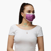Morntrip 3 Ply Flat Adjustable Pleated Thick Protective Disposable Face Mask