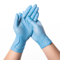 Hospital Ambidextrous Gynecolog Examination Protective Disposable Nitrile Gloves