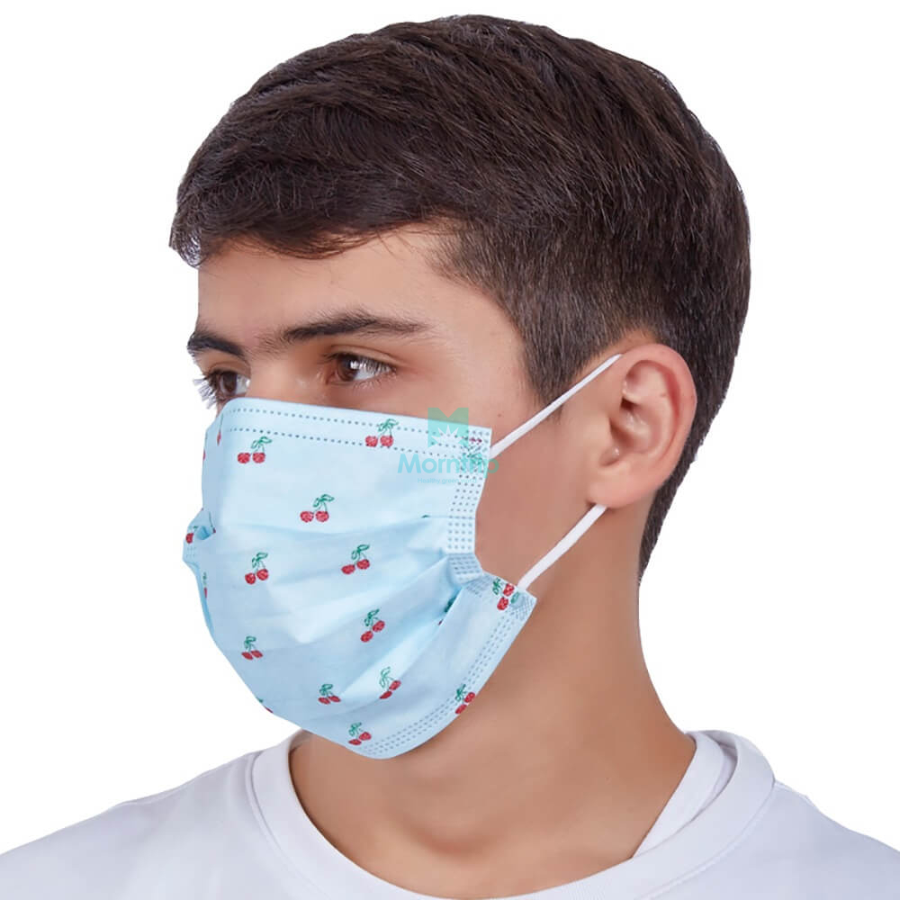 Earloop Pleated 3 Ply Non Woven Anti Pollen Dust Droplets Bacterial Germ Virus Hygienic Sanitary Procedure Medical Custom Disposable Face Mask