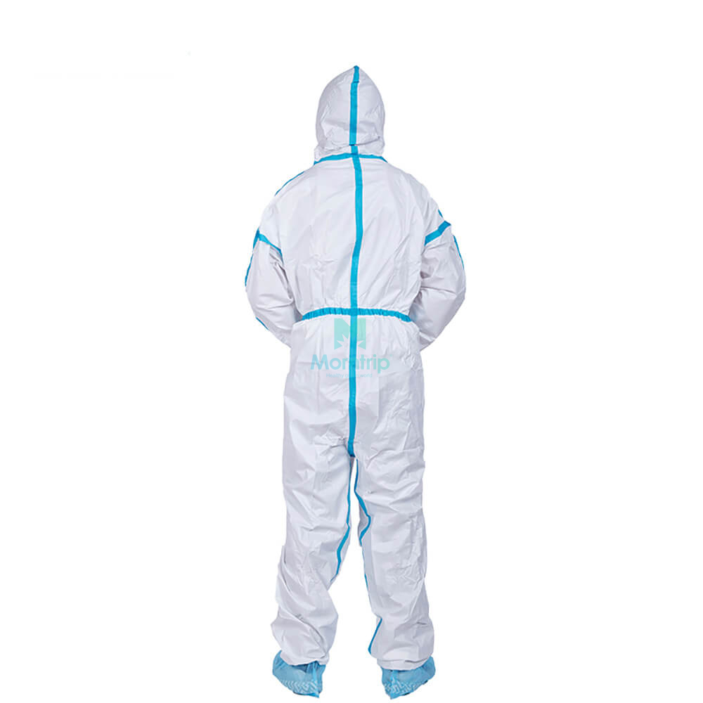 Dustproof Nonwoven Overall Safety Disposable Work Wear Anti Static Type 6 Protective Clothing