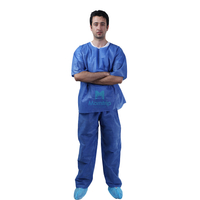 Uniform Non Woven Disposable Nursing Cloth Scrub Suit Set
