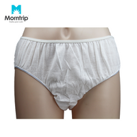 White Cotton Disposable Women Underwear For Spa
