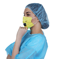 Blue PP Nonwoven Medical Nurse Work Hair Net Cover Disposable Elastic Bouffant Round Cap