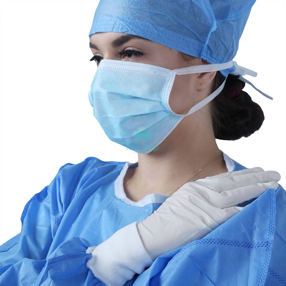 Safety Non Sterile Pleated Anti Bacterial Disposable Surgical Mask