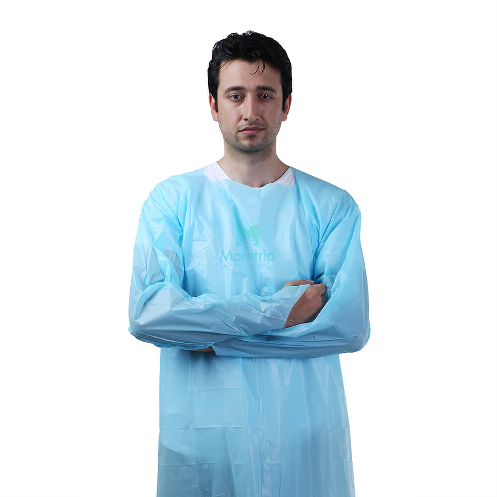 Civil Use Dust Proof Waterproof Disposable CPE Gown