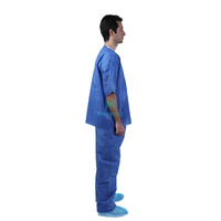 Hospital Uniform Doctors Disposable Comfortable Medical Surgical Scrub Suit Sets 