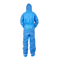 Fully Body Safety Jumpsuit Non Woven Industry Disposable Protective Clothing 