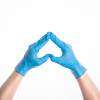 Disposable Nitrile Gloves Printed With Logo Food Nitrile Gloves Powder Free Nitrile Disposable Gloves Black Blue