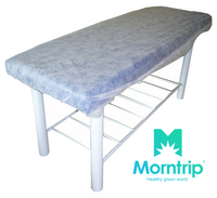 Bed Sheet Non Woven Disposable Blue PE Coated PP Elastic Fitted Bed Cover Bed Liner For Hospital